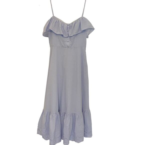 Lovers + Friends Women's Spagetti Strap Eyelet Embroider Boho Cottage Dress XXS - Picture 1 of 12